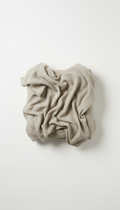 Linen Sand textured throw blanket